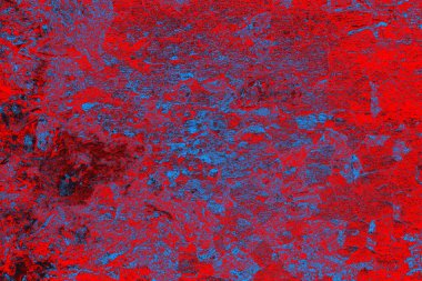 Kırmızı ve mavi renkli grunge duvar dokusu arkaplanı