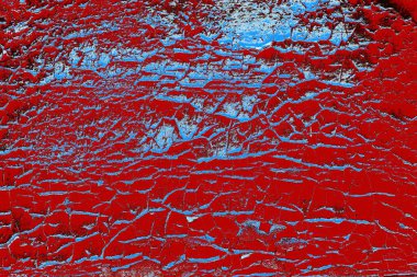 Duvar dokusu arkaplanı eski boyayla soyulmuş 