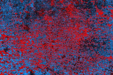 Kırmızı ve mavi renkli grunge duvar dokusu arkaplanı