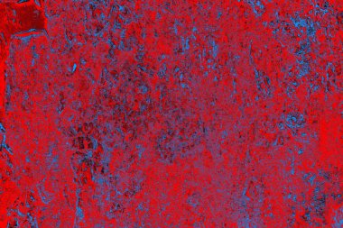 Kırmızı ve mavi renkli grunge duvar dokusu arkaplanı