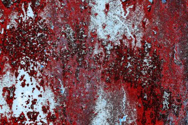 Dökülen boya paslı metal dokusu