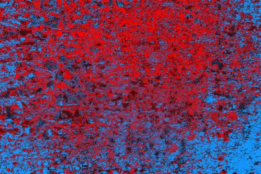 Kırmızı ve mavi renkli grunge duvar dokusu arkaplanı