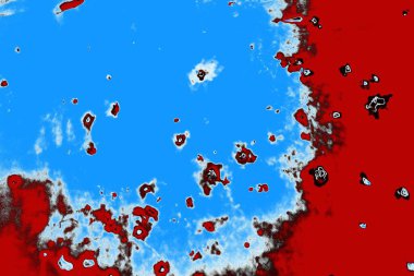 kırmızı, mavi ve siyah grunge duvar dokusu arkaplanı