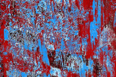 kırmızı, mavi ve siyah grunge duvar dokusu arkaplanı 