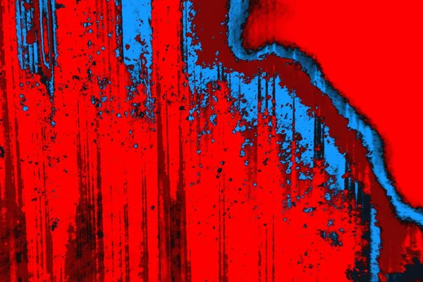 Neon Red Blue Colored Grunge Wall Texture Background — Stock Photo, Image