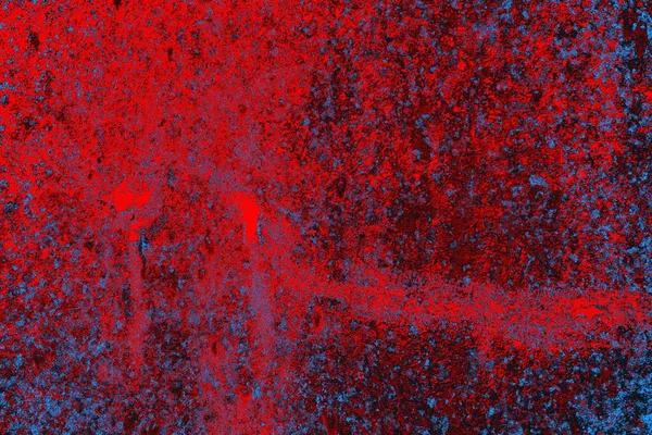 Parlak kırmızı ve mavi renkli grunge duvar dokusu arkaplanı
