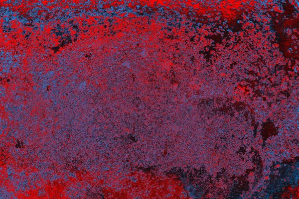 Neon kırmızı ve mavi renkli grunge duvar dokusu arkaplanı