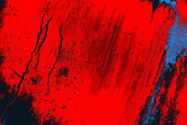 Neon kırmızı ve mavi renkli grunge duvar dokusu arkaplanı