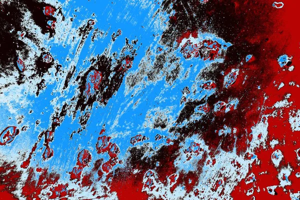 Roșu Albastru Negru Culoare Grunge Perete Textura Fundal — Fotografie, imagine de stoc