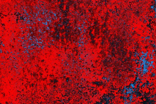 Parlak kırmızı ve mavi renkli grunge duvar dokusu arkaplanı