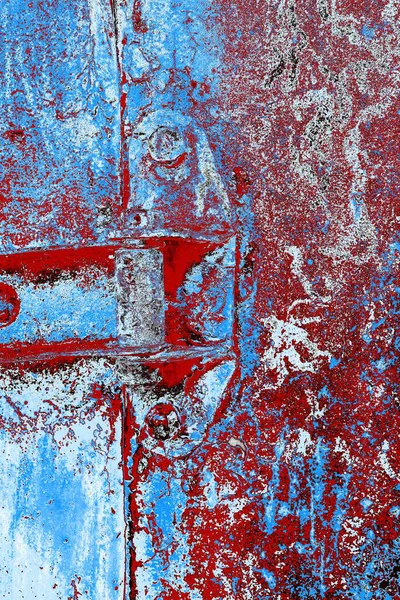 Dökülen boya paslı metal dokusu