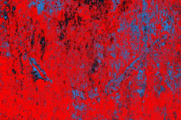 Kırmızı ve mavi renkli grungy duvar, desenli arka plan