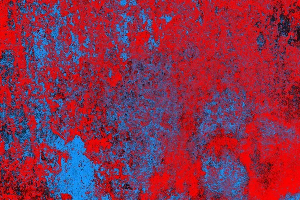 Kırmızı ve mavi renkli grunge duvar dokusu arkaplanı