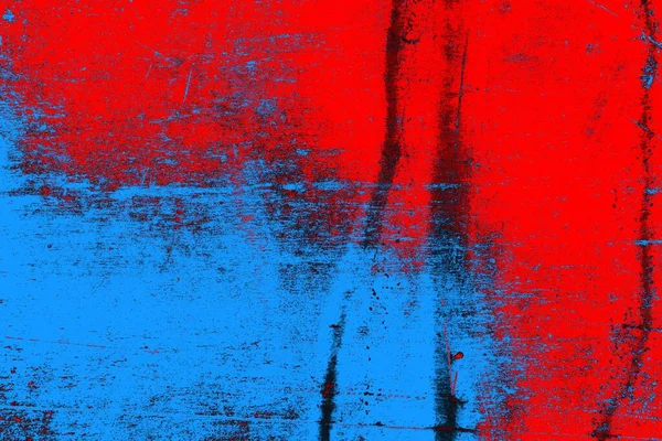 Неоновая Красно Синяя Текстура Стен Гранжа — стоковое фото