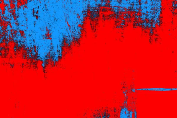 Neon kırmızı ve mavi renkli grunge duvar dokusu arkaplanı