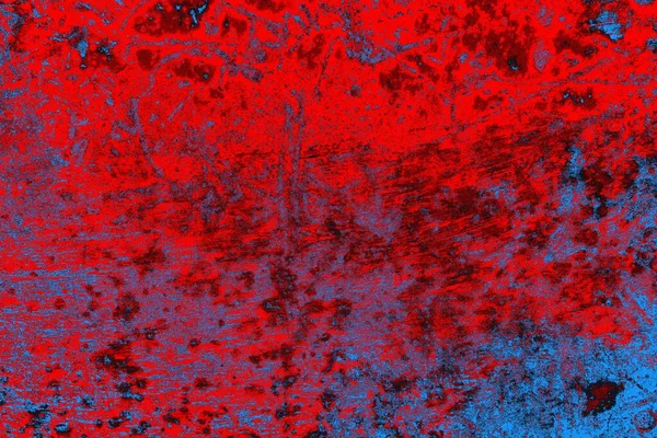 Neon kırmızı ve mavi renkli grunge duvar dokusu arkaplanı