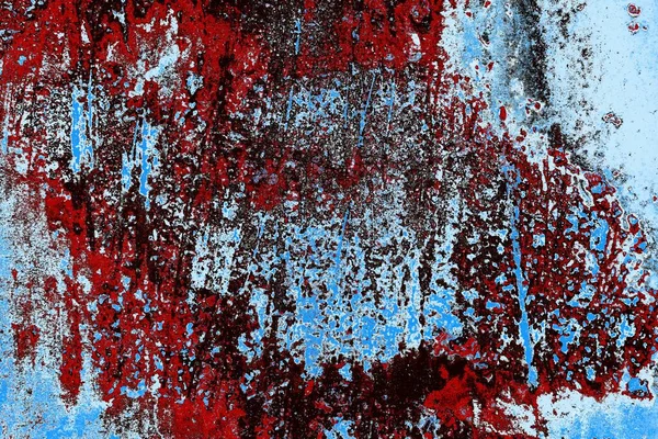 Dökülen boya paslı metal dokusu