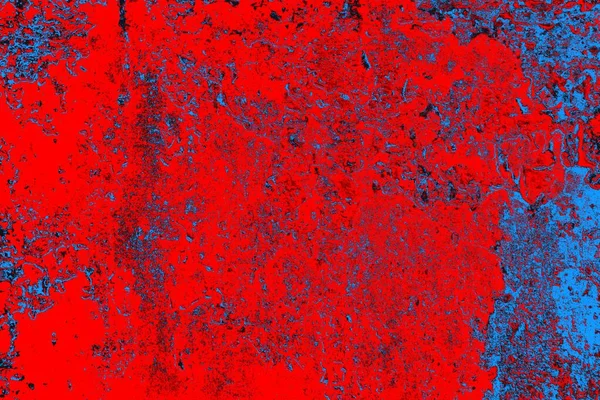 Karmínová Červená Modrá Barevné Grunge Stěny Textury Pozadí — Stock fotografie