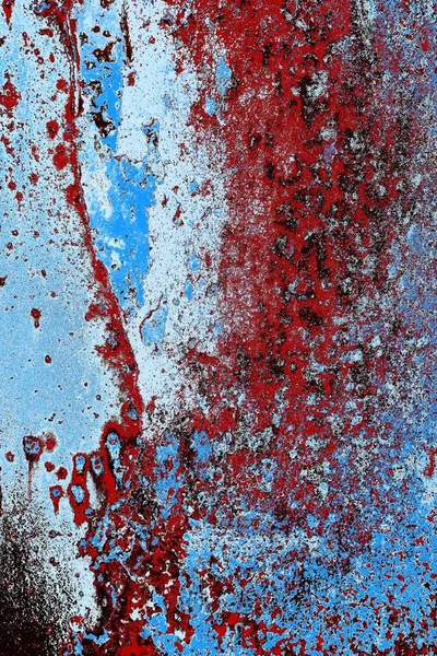 Dökülen boya paslı metal dokusu