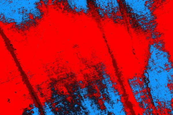 Neon kırmızı ve mavi renkli grunge duvar dokusu arkaplanı