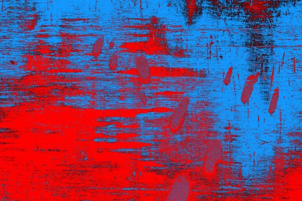 Neon kırmızı ve mavi renkli grunge duvar dokusu arkaplanı