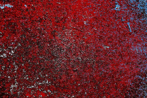 Κόκκινο Μπλε Και Μαύρο Χρώμα Grunge Τοίχο Ραγισμένο Φόντο Χρονολογημένη — Φωτογραφία Αρχείου