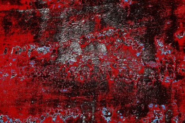 Dökülen boya paslı metal dokusu