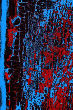 Çizik ve çatlaklarla metal doku