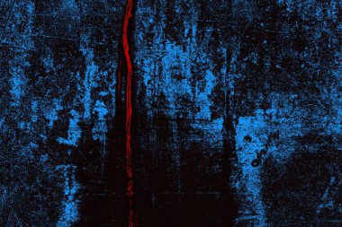 Koyu renkli ses, arka planda çatlaklar olan grunge duvar dokusu