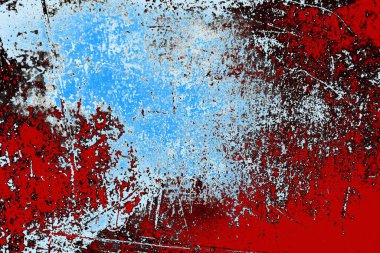 Duvar dokusu arkaplanı eski boyayla soyulmuş 