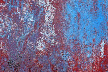Dökülen boya paslı metal dokusu