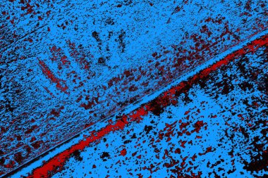 Çizik ve çatlaklarla metal doku