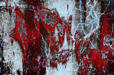 Dökülen boya paslı metal dokusu