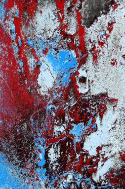 Dökülen boya paslı metal dokusu