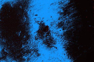 Kırık tarih arkaplanı olan kırmızı, mavi ve siyah grunge duvar