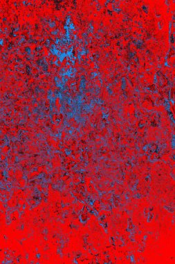 Kırmızı ve mavi renkli grunge duvar dokusu arkaplanı