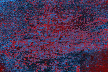 Kırmızı ve mavi renkli grunge duvar dokusu arkaplanı