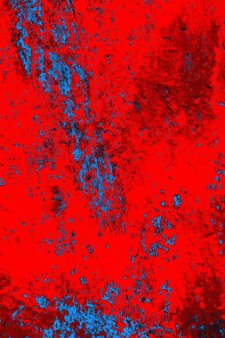 Kırmızı ve mavi renkli grunge duvar dokusu arkaplanı