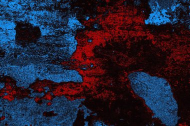 Koyu renkli ses, arka planda çatlaklar olan grunge duvar dokusu