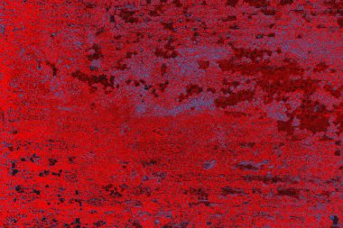 Neon kırmızı ve mavi renkli grunge duvar dokusu arkaplanı