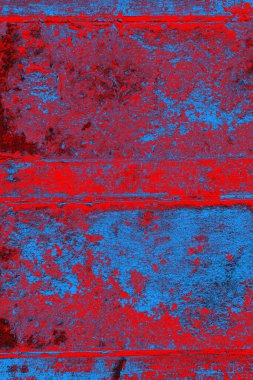 Kırmızı ve mavi renkli grunge duvar dokusu arkaplanı