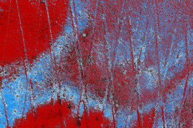 Çizik ve çatlaklarla metal doku