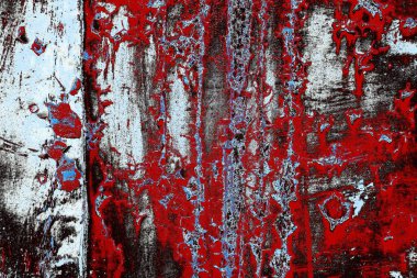 Dökülen boya paslı metal dokusu