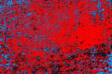 Kırmızı ve mavi renkli grunge duvar dokusu arkaplanı