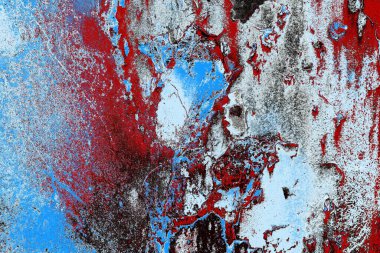 Dökülen boya paslı metal dokusu