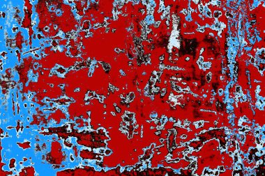 Duvar dokusu arkaplanı eski boyayla soyulmuş 