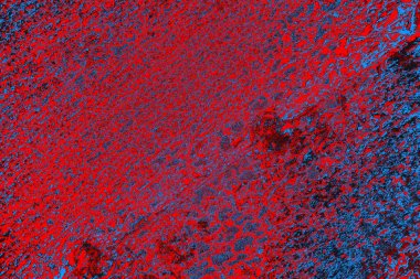Kırmızı ve mavi renkli grunge duvar dokusu arkaplanı