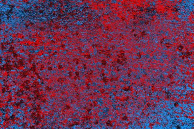 Kırmızı ve mavi renkli grunge duvar dokusu arkaplanı
