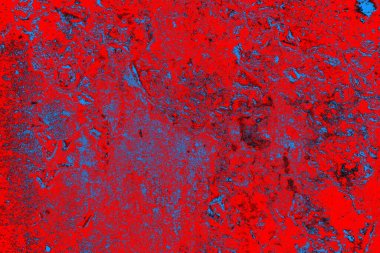 Kırmızı ve mavi renkli grunge duvar dokusu arkaplanı