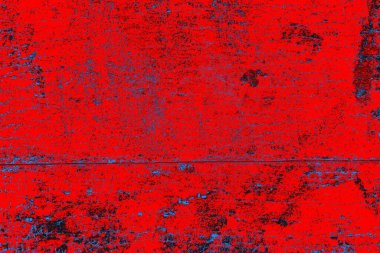 Neon kırmızı ve mavi renkli grunge duvar dokusu arkaplanı